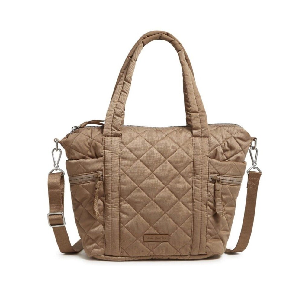 Vera Bradley Small Multi-Strap Tote Bag / Meadowlark Tan NWT